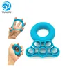 Food Grade Silicone Fingers Exerciser Arm Gym Hand Grip Strengthener