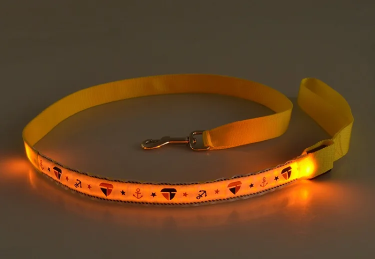 Supply Led Dog Collar And Leash Hand Free Luminous Rope Dog Leash With Led Flashing Buy Leash
