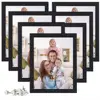 7 Pice 8x10 wooden black Multi Photo Frames Wall or Tabletop Display