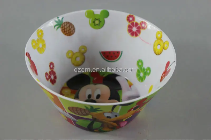 Double Side Print Melamine Kids Bowl