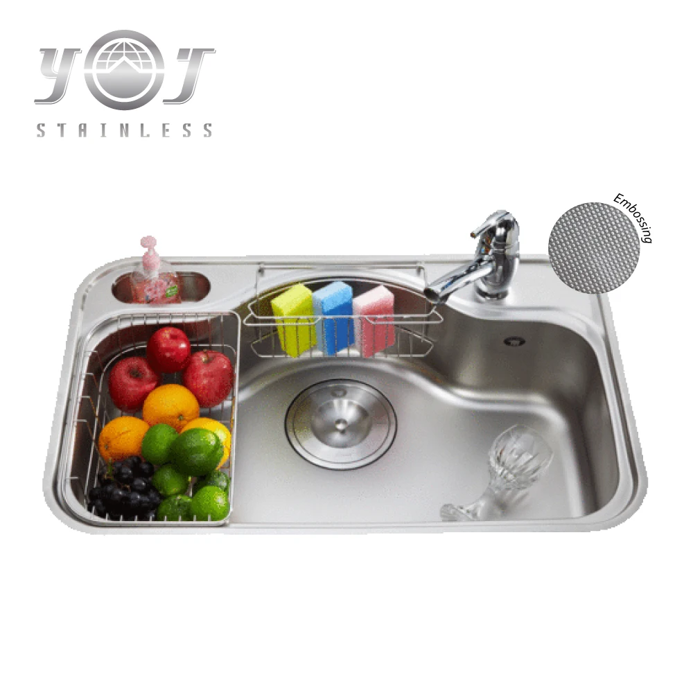Topmount Drop In Handmade Stainless Steel Single Bowl Kitchen Sink Buy Faucet Hole Drain Dish Tray Sink Undermount Single Bowl Stainless Steel