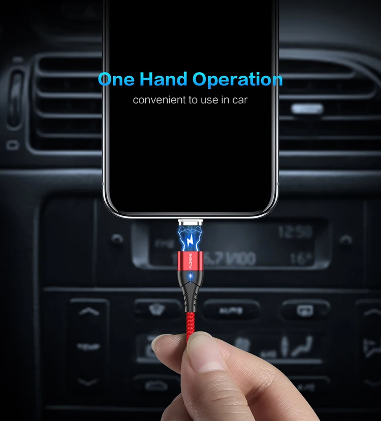 FLOVEME High Quality Magnetic Connector Usb Cable For iPhone 3A Fast Charging Usb Data Cable For iPhone Charger - ANKUX.COM