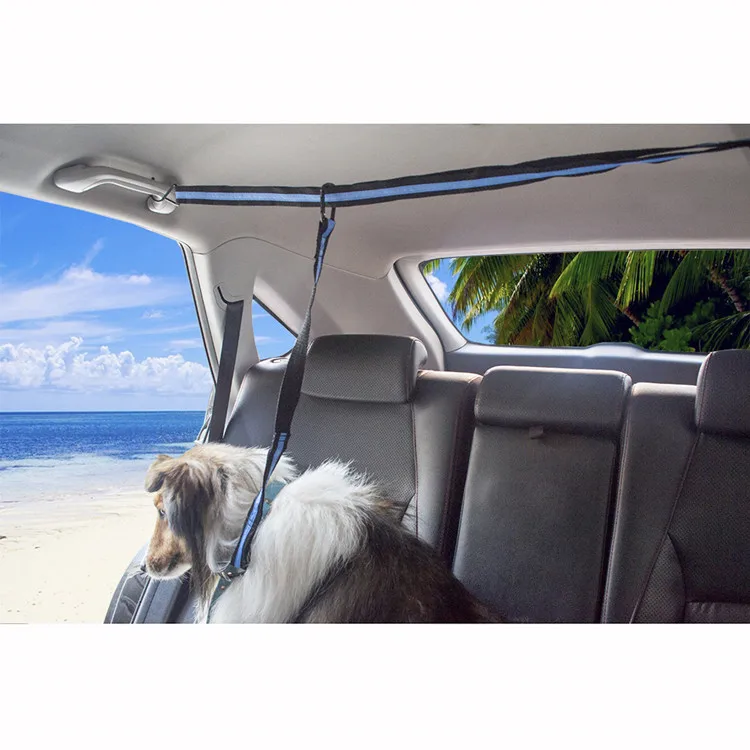 Doggy Car Zipline Restraint + Safety Seat Belt Strap (2 Pack