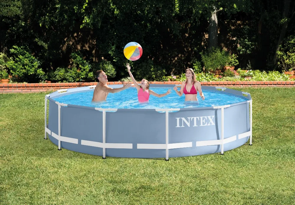 inflating intex pool