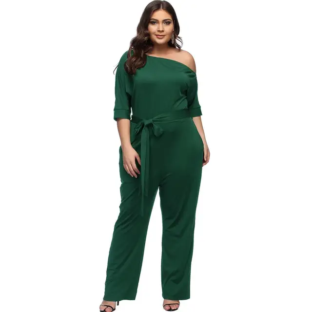 macacão verde plus size