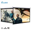 Manual screen 100'' Matte White Self Locking Pull Down Projection Screen Manual Wall and Ceiling Projector Screen