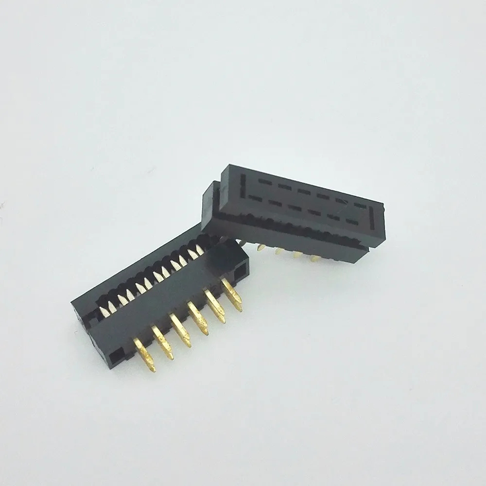 2.0mm Idc Male Cable Header Connector Straight 2x6pin Flat Cable Idc