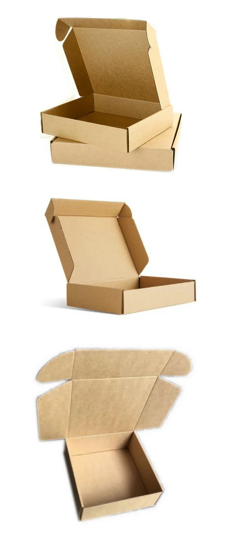 N*210*70cm Oem Customized Size Kraft Paper Clothes Apparel T-Shirt Corrugated Mail Box