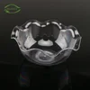 Most popular flower personalized fancy small transparent hard polystyrene pudding clear disposable plastic mini dessert cups