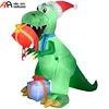 Inflatable T-Rex with Presents for Christmas Decoration