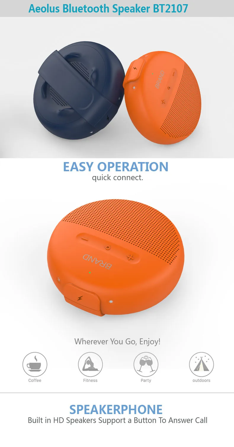 2018 high quality sd card music portable shower waterproof wireless c6 bluetooth speaker with fm radio made in china - ANKUX.COM