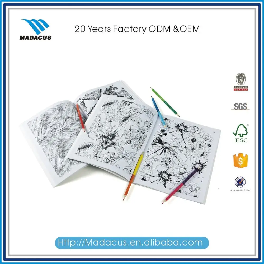 High Quality Factory Supply Custom Coloring Book Printing For Kids