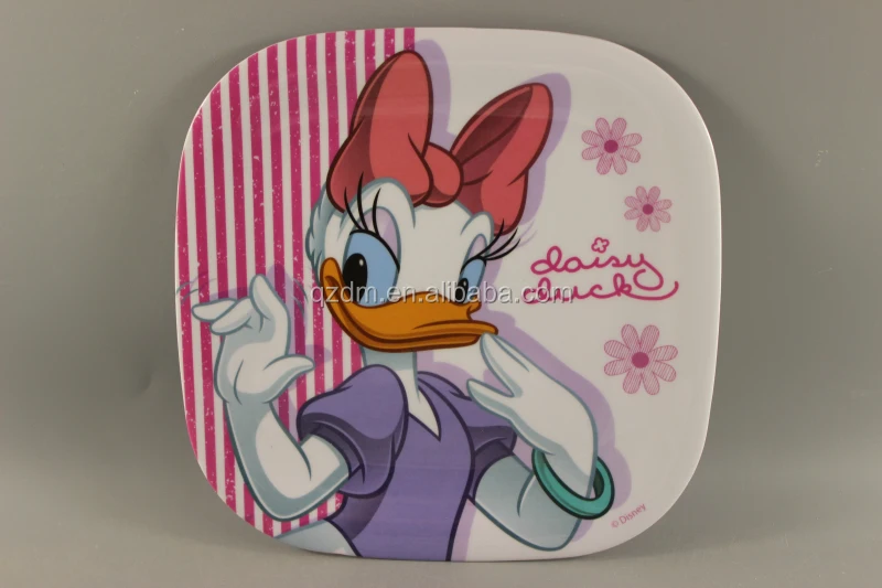 Factory supply melamine square plates plastic square plate