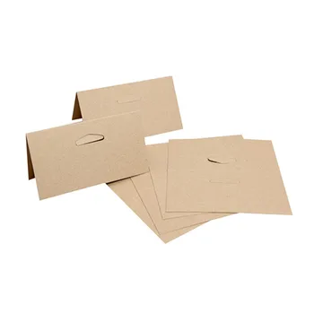 Blank Plain Brown Kraft Paper Hanging Header Card - Buy Kraft Paper ...