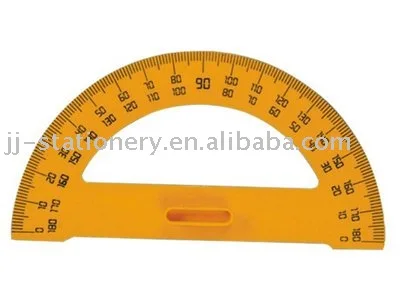 round 360 degree protractor and circle