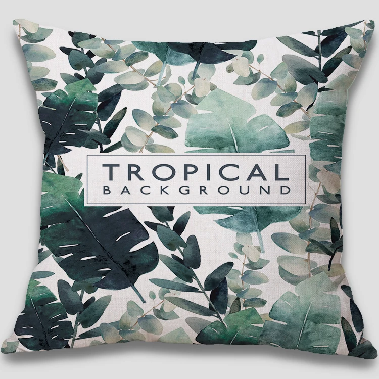 Vert Feuille Tropical Lin Jet Taie D'oreiller Imprimé Personnalisé Housse De Coussin Buy Housse De Coussin D'impression,Housse De Coussin En Forme Vert Feuille Tropical Lin Jet Taie D'oreiller Imprimé Personnalisé Housse De Coussin Buy Housse De Coussin D'impression,Housse De Coussin En Forme