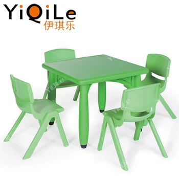 small plastic table and chairs