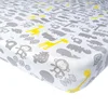 100% Jersey cotton fitted crib sheet for baby bed sheet