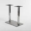 Two Squared Columns Dining Stainless Steel Table Base