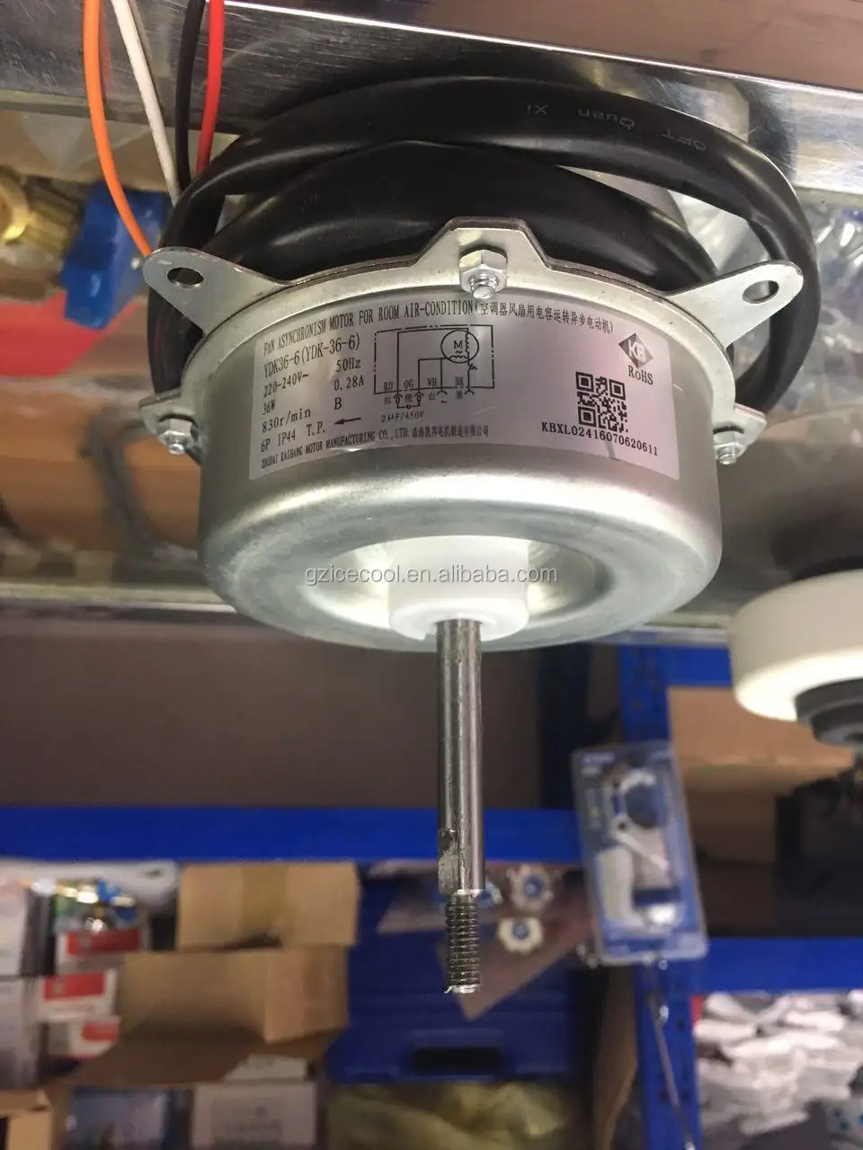 Cw/ccw Rotation 7cm Shaft Diameter 36w Air Conditioner Outdoor Fan