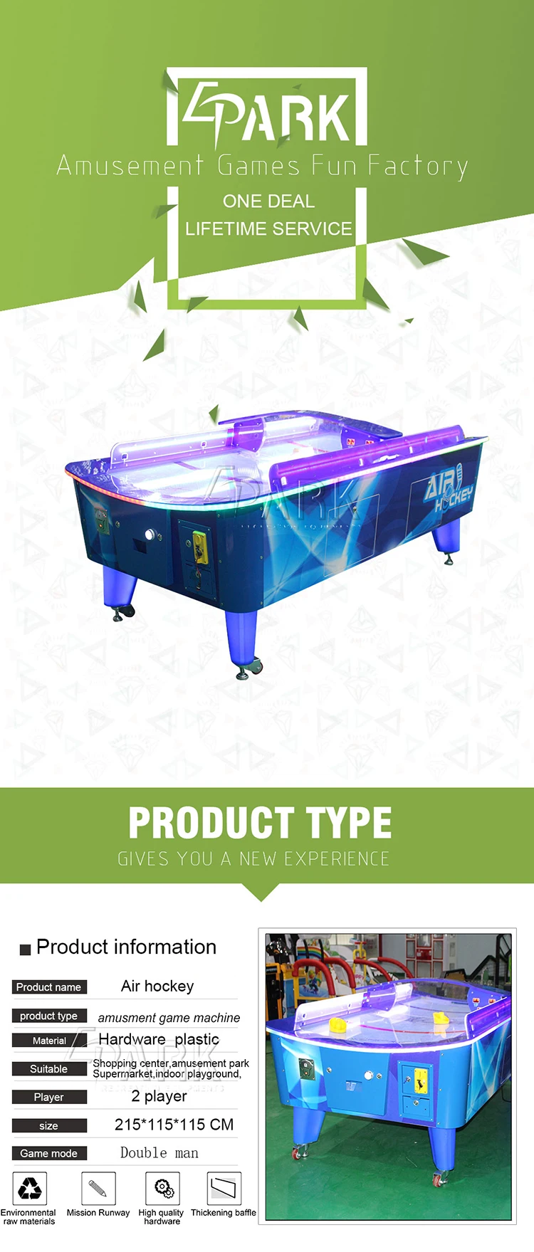 Curved Surface Tournament Choice Air Hockey Table With Electronic