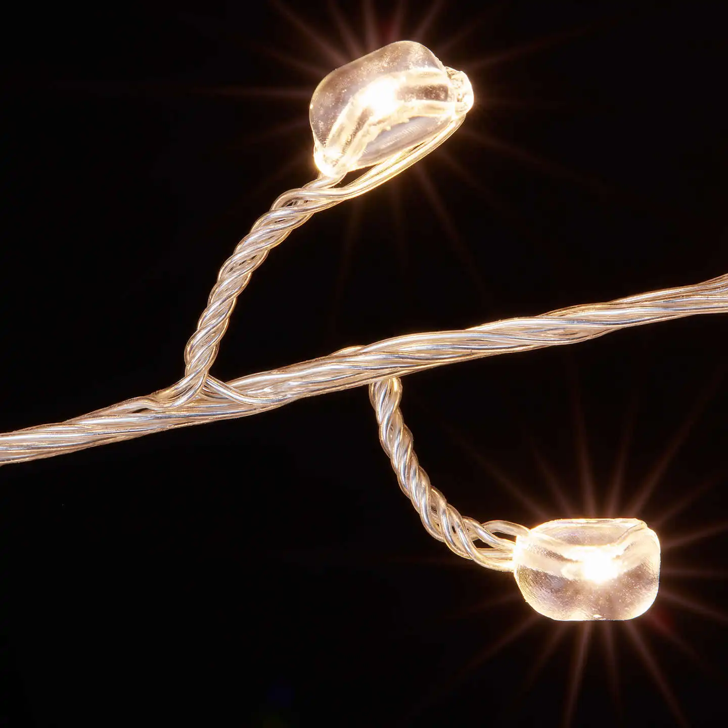 copper cluster string lights