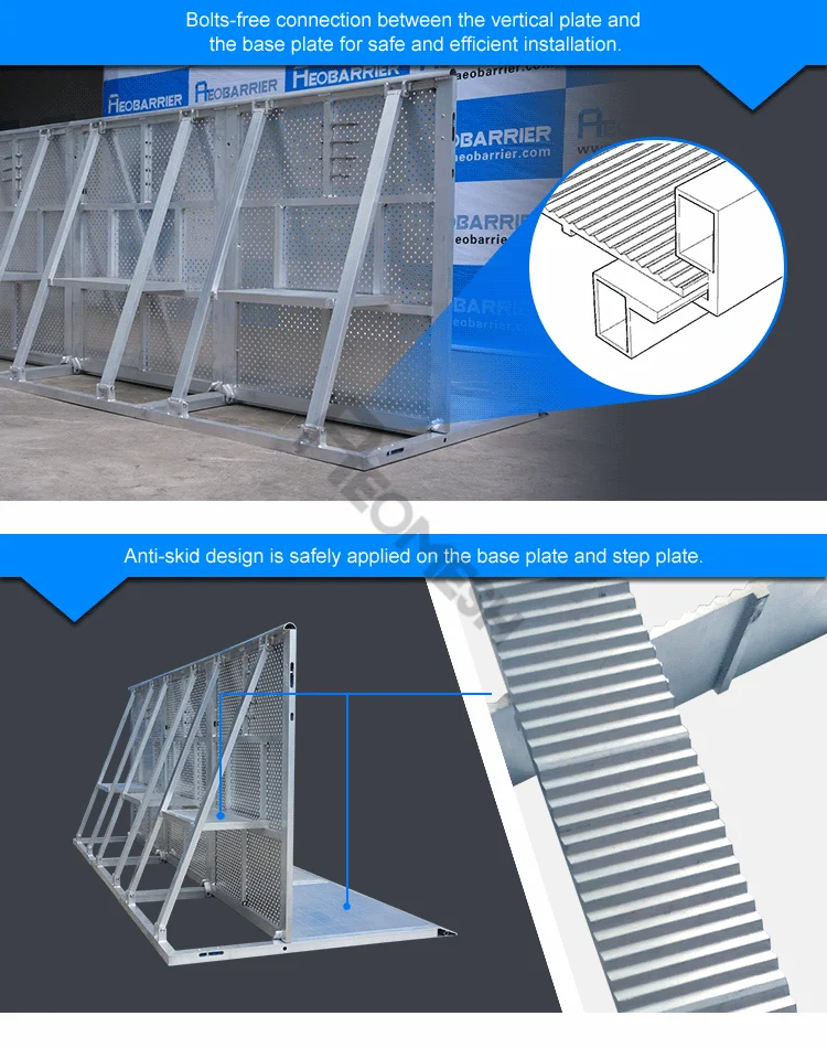 AEOMESH Stand Fence / Aluminum Mojo Barricade