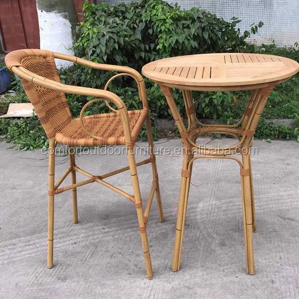 Round Rattan Outdoor Bar Chair 30'' Seat Height Buy Outdoor Bar Chair