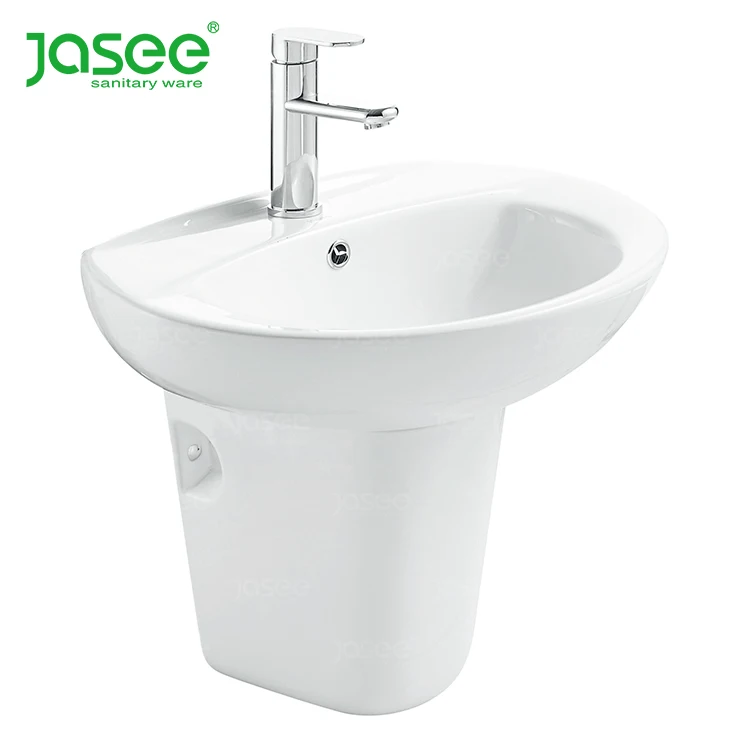 Wall Hung Ceramic Pedestal Wash Basin Bathroom Sinks Sanitary Ware