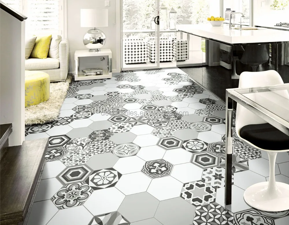 Nice Decorative Grey Color Hexagon Ceramic Skirting Tile ...