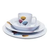 Light weight tableware hard plastic dinner and tea set