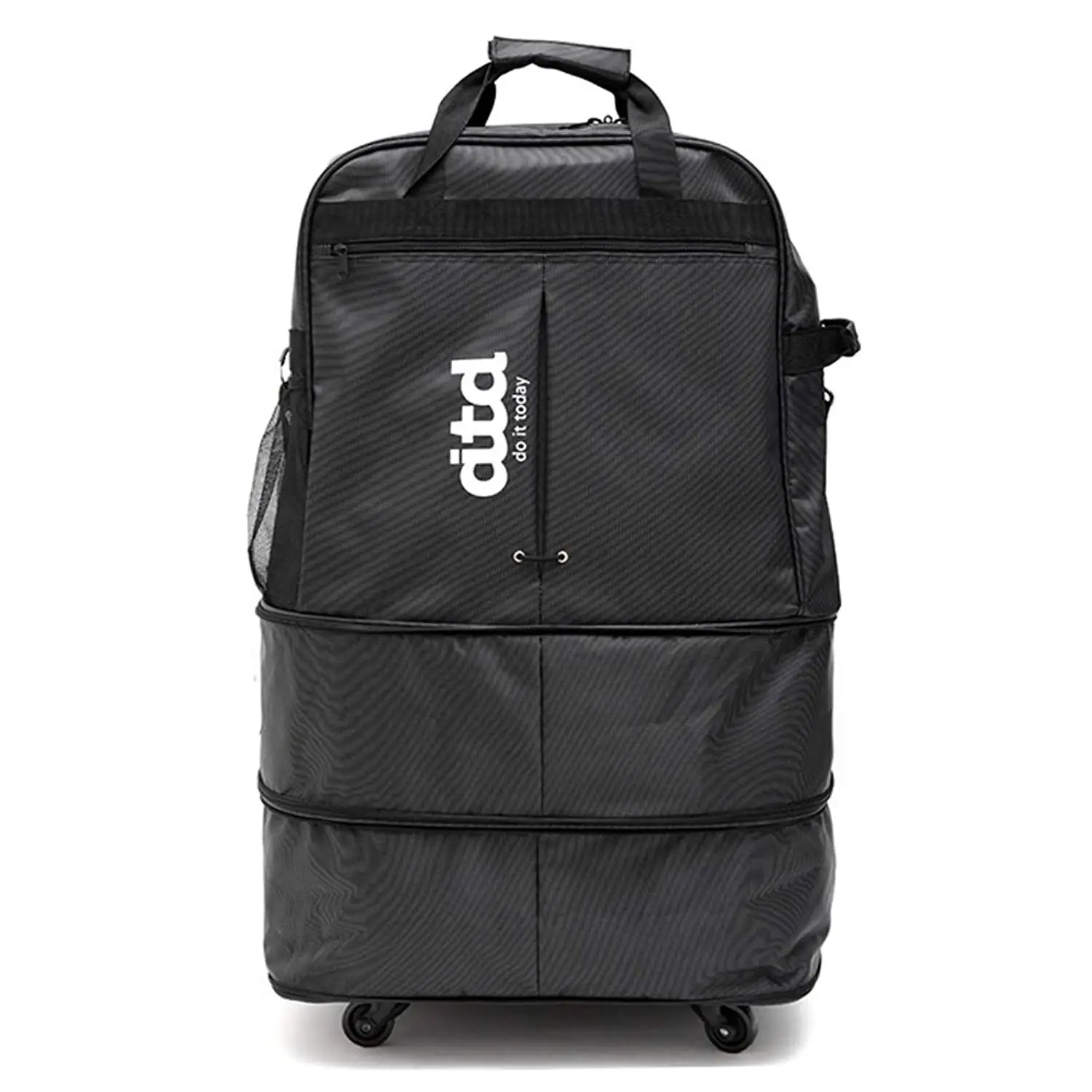 expandable wheeled oversized travel duffel luggage bag