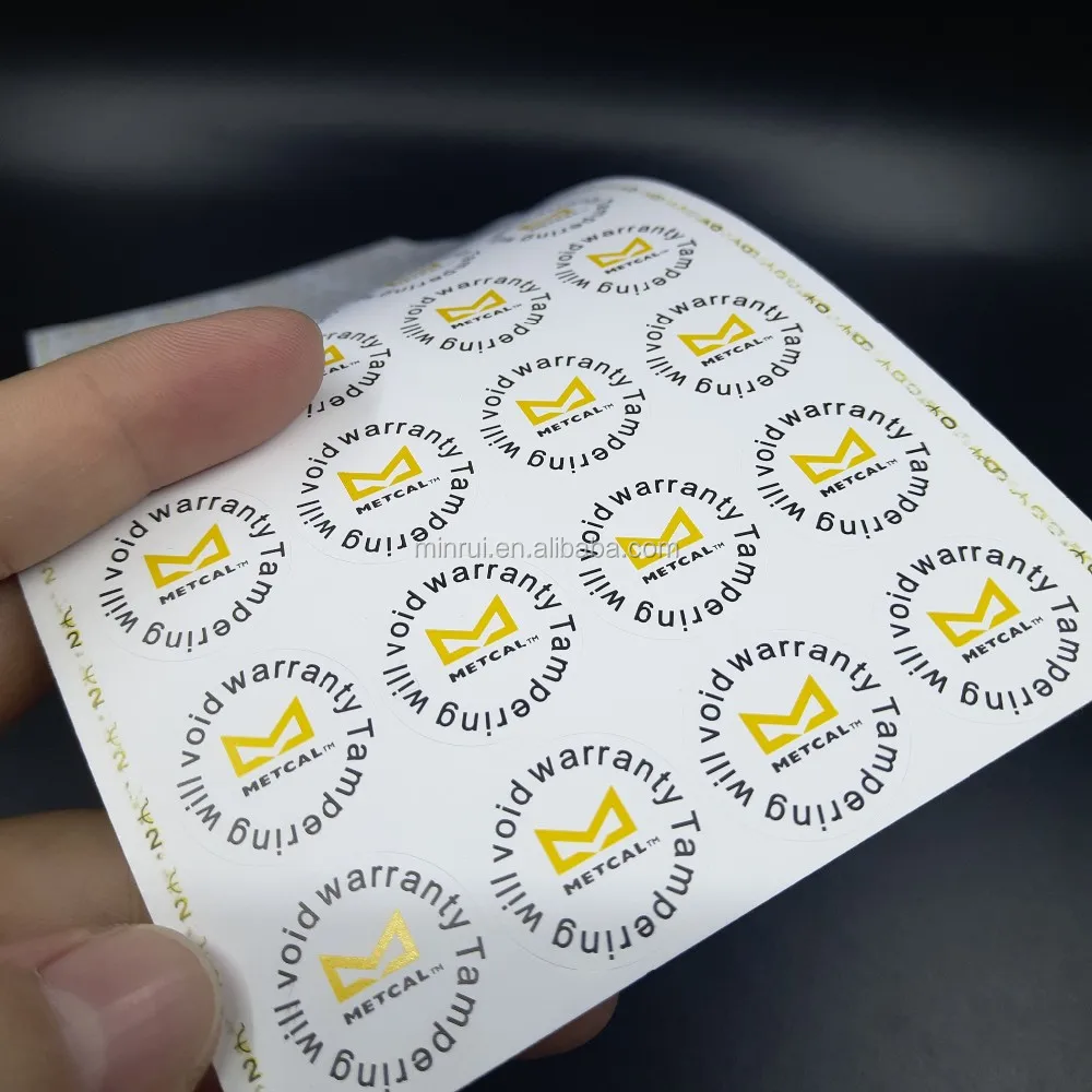 用于密封贴纸印刷安全贴纸不干胶标签的保修贴纸 - buy 贴纸印刷,安全