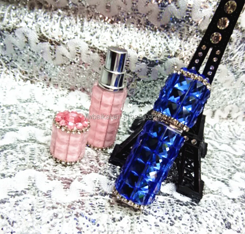 5 Ml Blue Crystal Diamonds Perfume Bottles Buy Perfume Bottle,Blue