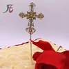 CROSS CAKE TOPPER Rhinestone Cross, various styles,Floral Stick - Great for Baptisms,Communion, Easter, Weddings, Holidays