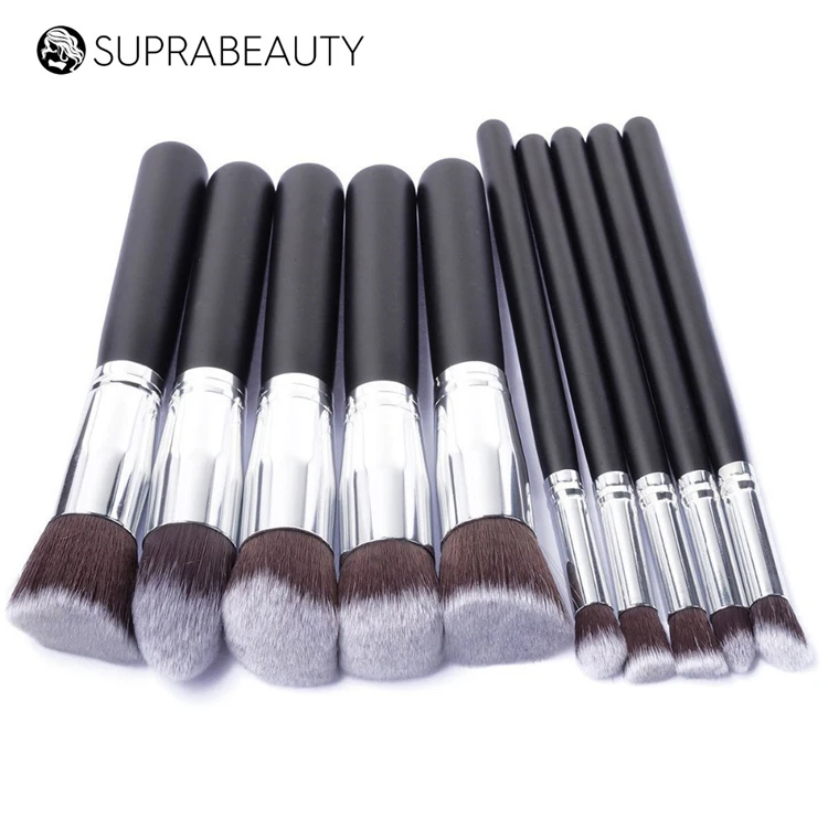 Professional 10pcs soft synthetic hair best price travel makeup brush sets