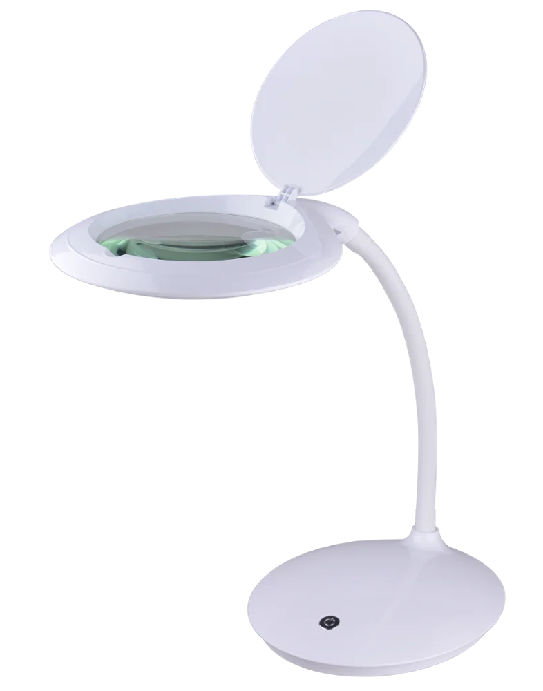 Folding Table Desk Led Magnifying Glass Lens With Light Beauty Salon