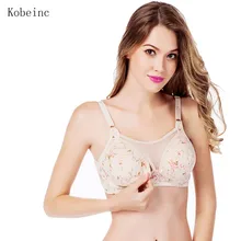 Flower Printing Women Maternity Bra Anti Emptied Bra for Nursing Front Open Buckle Pregnant Woman Underwear