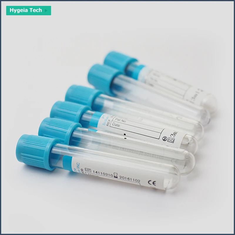 High Quality Pet Material Blue Top Vacuum Blood Collection Tube Buy
