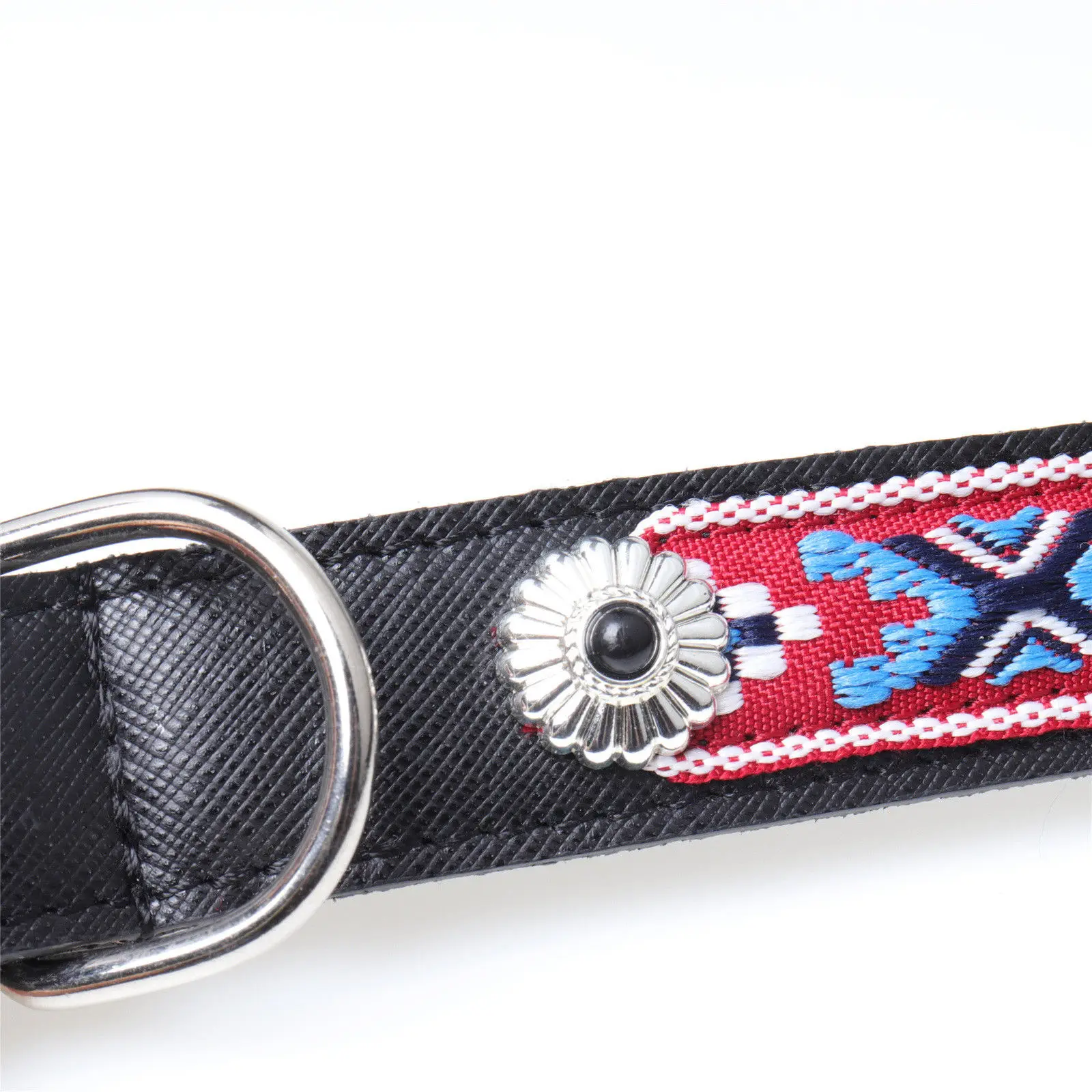 native american leather dog collars