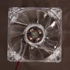 80x80x25mm 4 Blue LED Fan Case 12V 4Pin Connector Cooling Fan for Computer PC CPU Case Cooling Fan Cooler Radiator