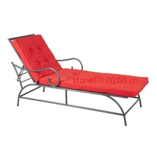 wrought iron sun loungers
