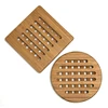 Tableware collection round cup dish pot coaster bamboo trivet set