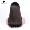 8-26 inch silky straight wave cuticle aligned 130% density human hair full lace frontal lace wig