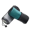 Eco-friendly 40*90cm or customized size light soft microfiber travel outdoor running sport towel with pocket