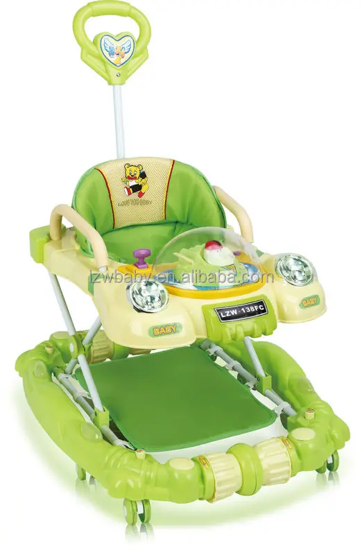 Car Shaped Baby Walker With Music &flashing &rocker/ Model138fpc Buy