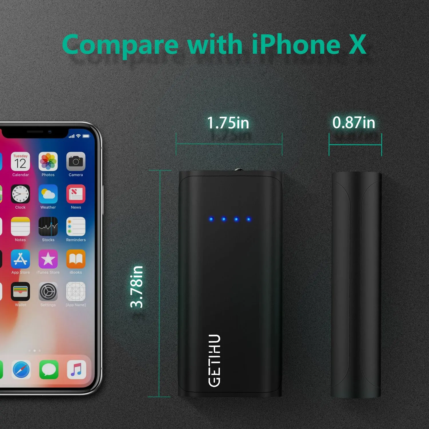 Mobile Accessories Phone Power Bank 5V 2.4A 5200mah portable mini power bank for smart mobile with flashlight - ANKUX.COM