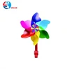 Promotion kids plastic colorful windmill, toy pinwheel, bike decoration windmill