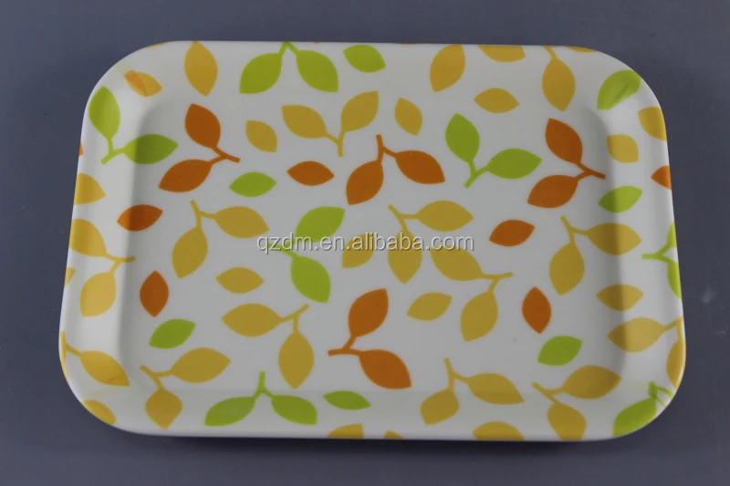 Non-slip surface Melamine tray Plastic Small tray