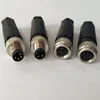 M8 circular 2 3 4 5 pin cable sensor plug IP67 straight cable plug panel front mount socket connector